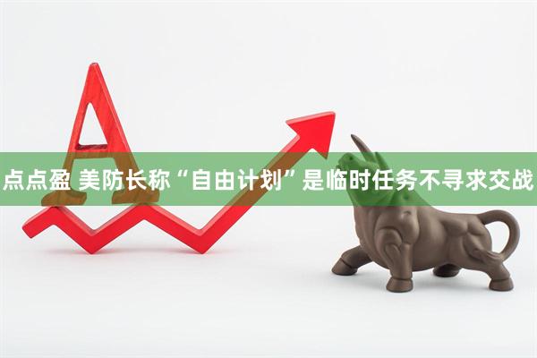 点点盈 美防长称“自由计划”是临时任务不寻求交战